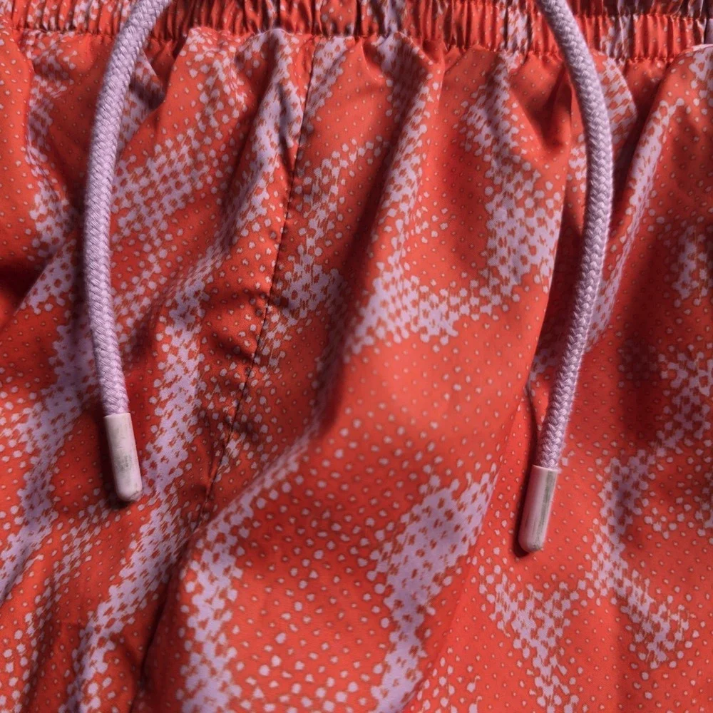 Nike Sportswear Woven Training Jogger Pants Women Small Orange Pink Animal Print